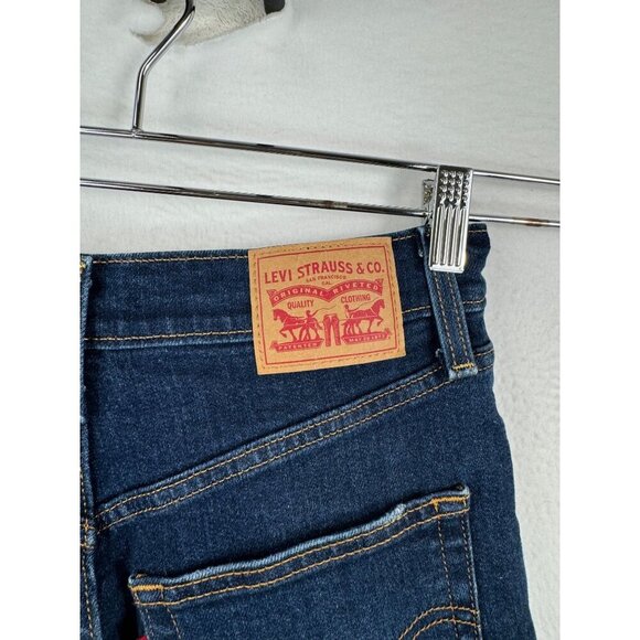 Levis Ribcage Straight ankle jeans distressed button fly sz 27 - Picture 9 of 11